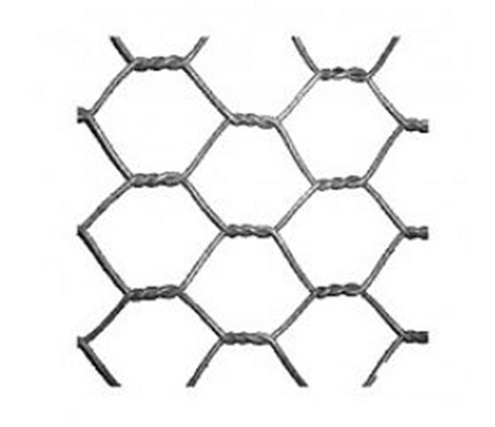 Zeskant vlechtwerk gaas vz 13mm 100cm hoog (25mtr)