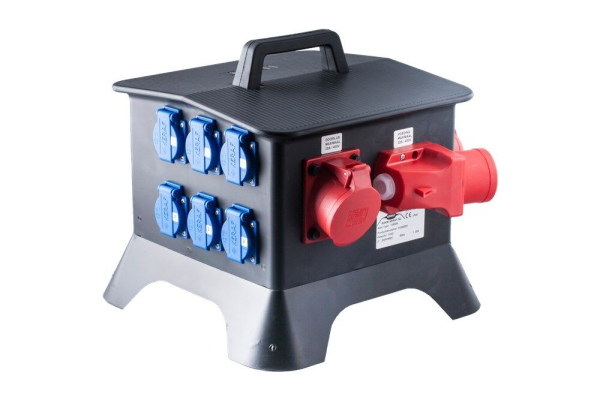 Zwerfkast volrubber KE27 32amp.