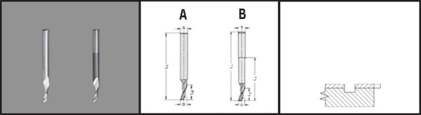 Trasco groeffrees HSS 5mm tbv alu 25213-4-05035