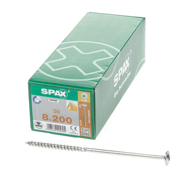 Spax-s tellerkopf T40 8x200