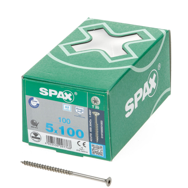 Spax pk t20 rvs dd 5,0x100(100)