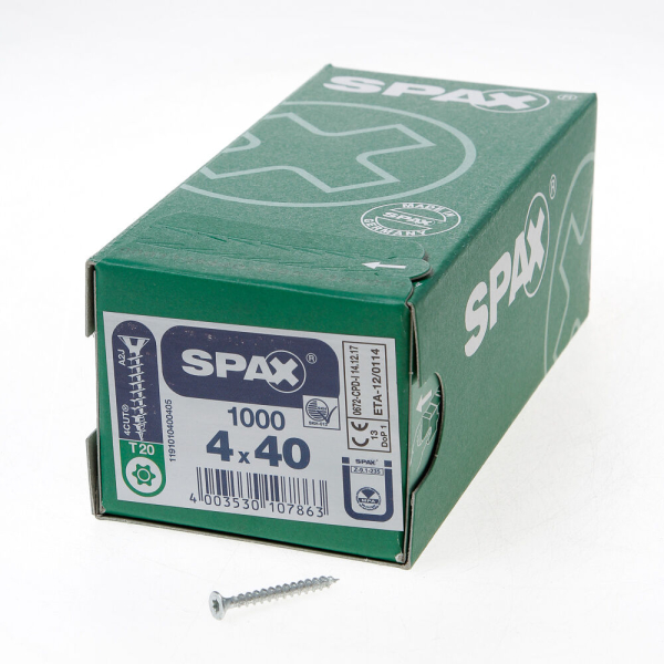 Spax pk t20 geg 4,0x40(1000)