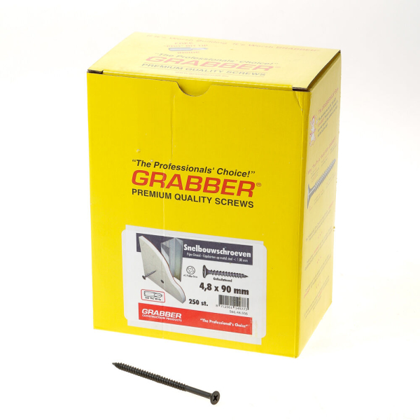 Grabber snelbouwschroef 4.8x 90 fijn gefosf