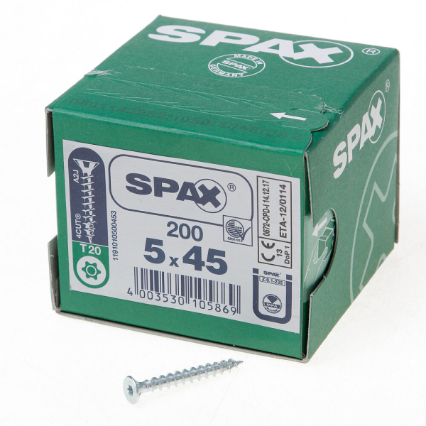 Spax pk t20 geg 5,0x45(200)