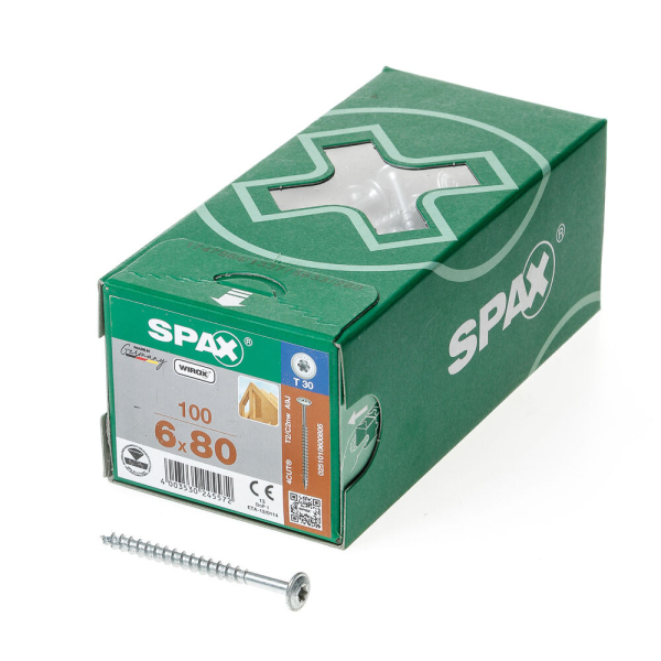 Spax-s tellerkopf t30 wirox 6x80