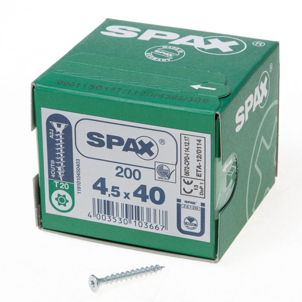 Spax pk t20 geg 4,5x40(200)