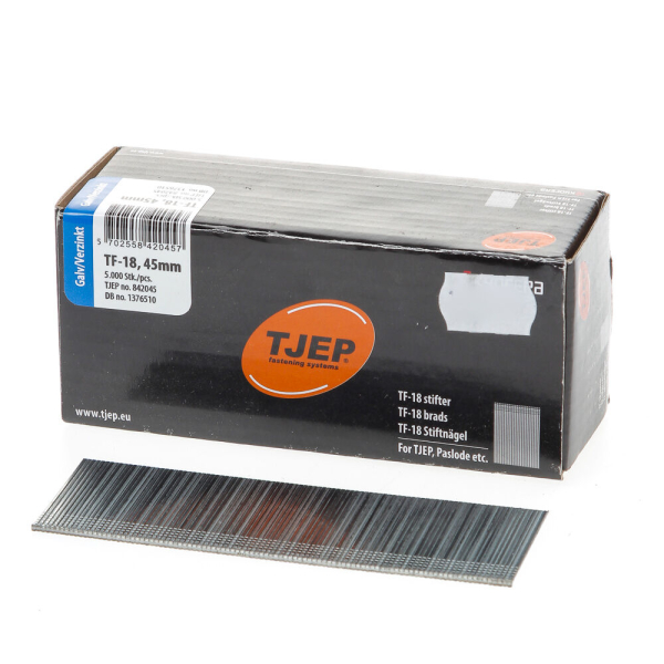 Minibrad 18G 1.2mm l= 45mm recht verz. (5000)