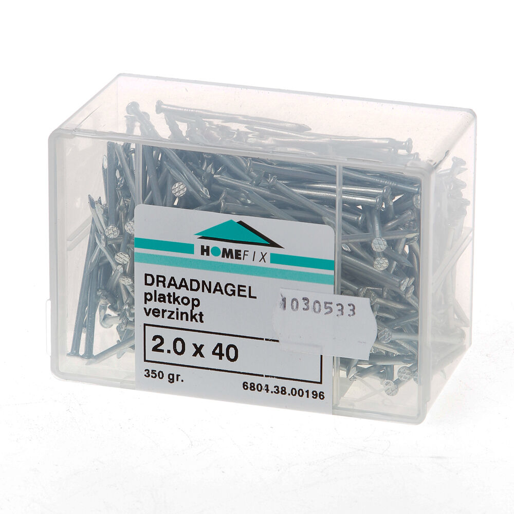 Draadnagels pk 2,0x40 vz (200gr)