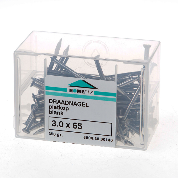 Draadnagels pk 3,0x 65 bl(400gr)