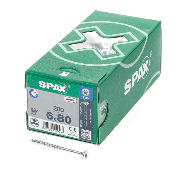 Spax pk t30 geg dd 6,0x80(200)