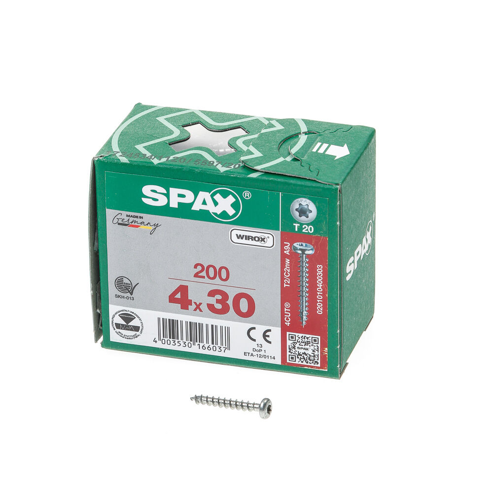 Spax bolkop t20 4,0x30(200)