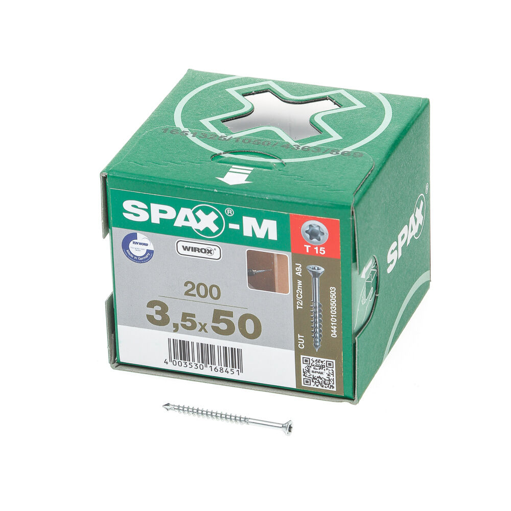 Spax-m t15 dd boorp 3,5x50(200)