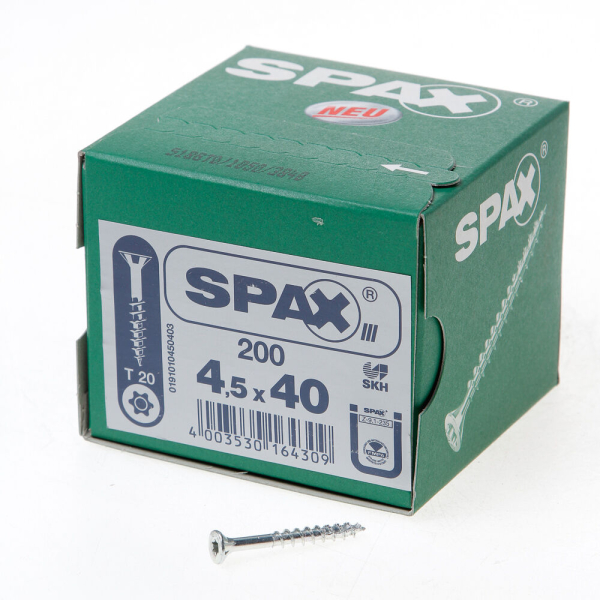 Spax pk t20 geg dd 4,5x40(200)