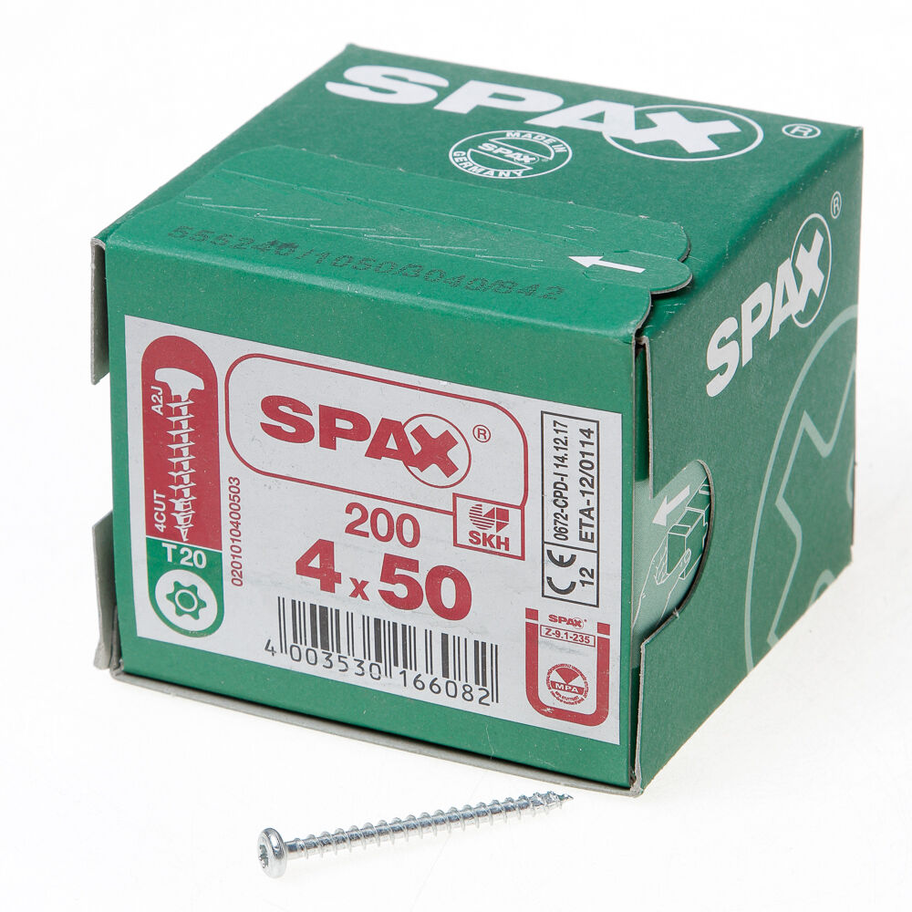 Spax bolkop t20 4,0x50(200)