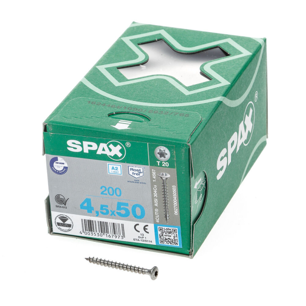 Spax lk t20 rvs 4,5x50(200)