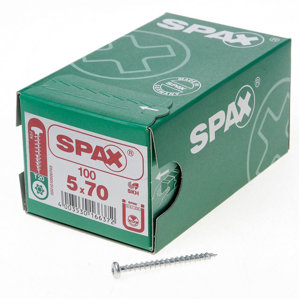 Spax bolkop t20 5,0x70(100)