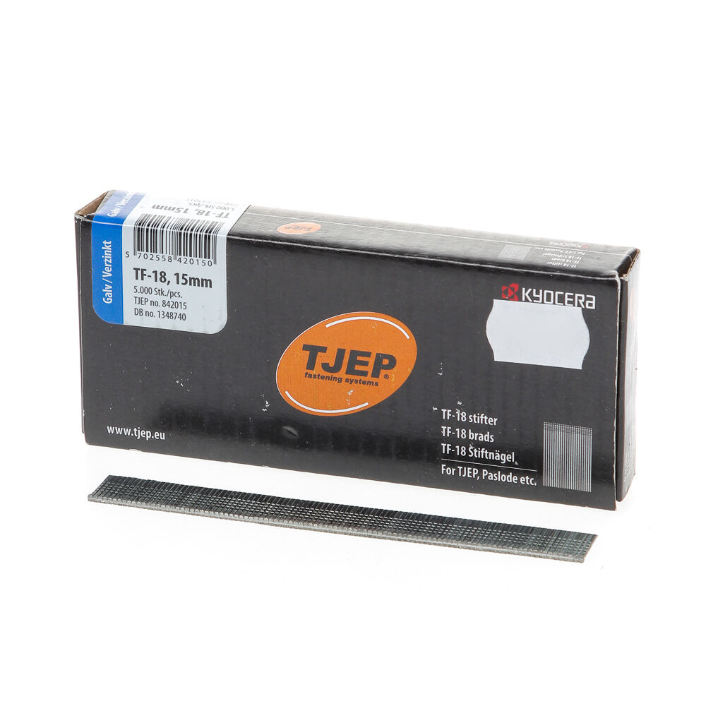 Minibrad 18G 1.2mm l= 15mm recht verz. (5000)