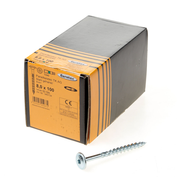 Tellerkopfschroef geg vz 8x100 t40