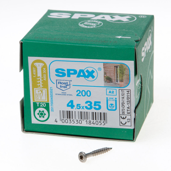 Spax lk t20 rvs boorp. 4.5x35 tg