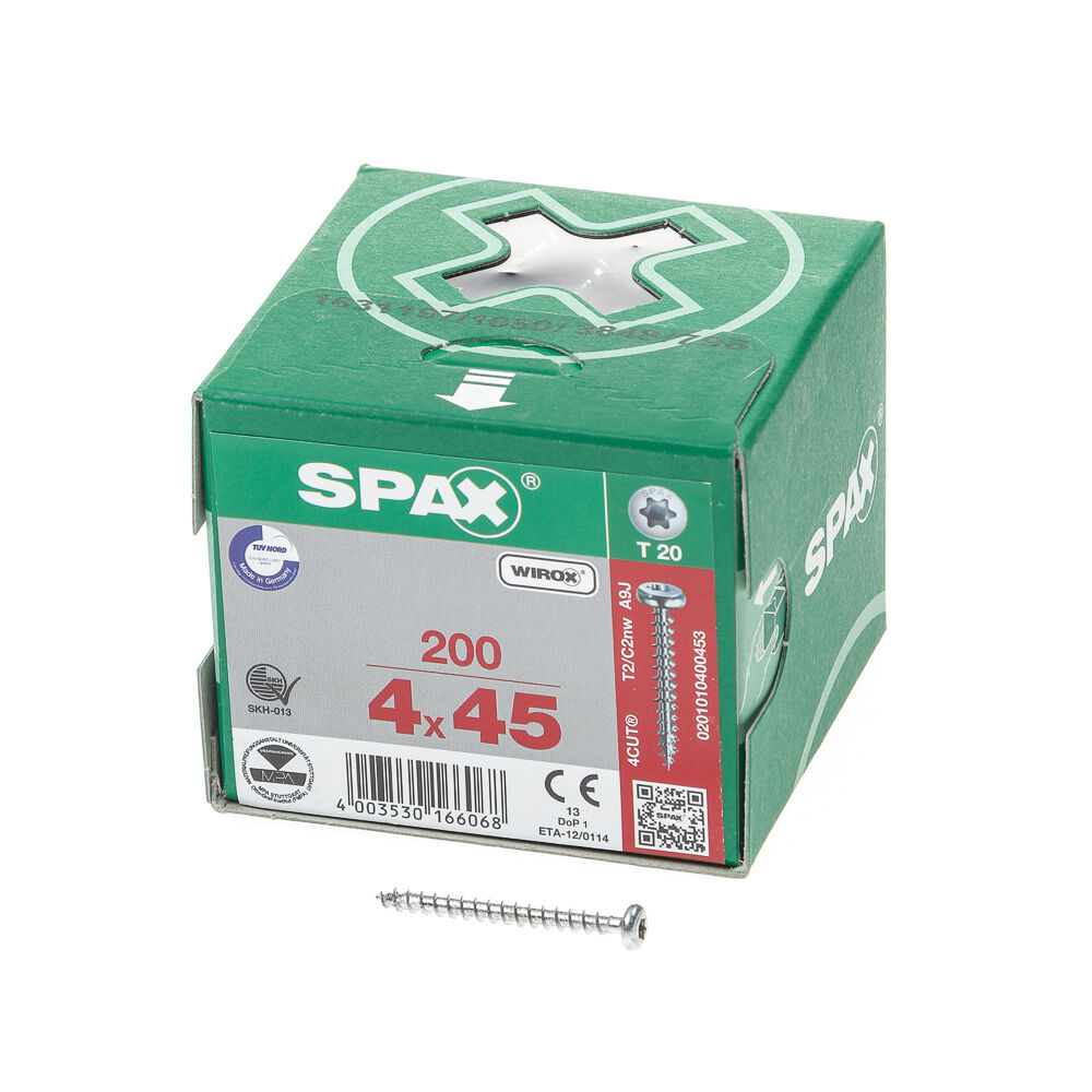 Spax bolkop t20 4,0x45(200)