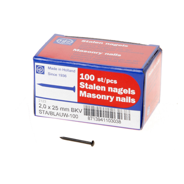 Stalen nagel bb 25x2.0
