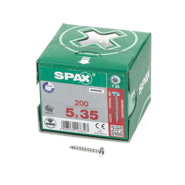 Spax bolkop t20 5,0x35(200)