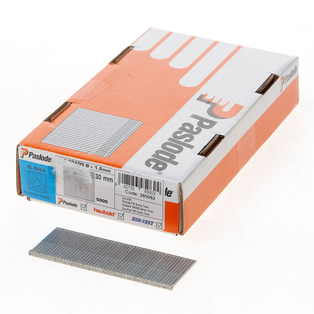 Afwerkbrads f16 verzinkt 1.6x30