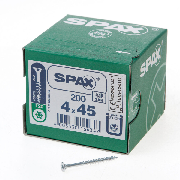 Spax pk t20 geg dd 4,0x45(200)