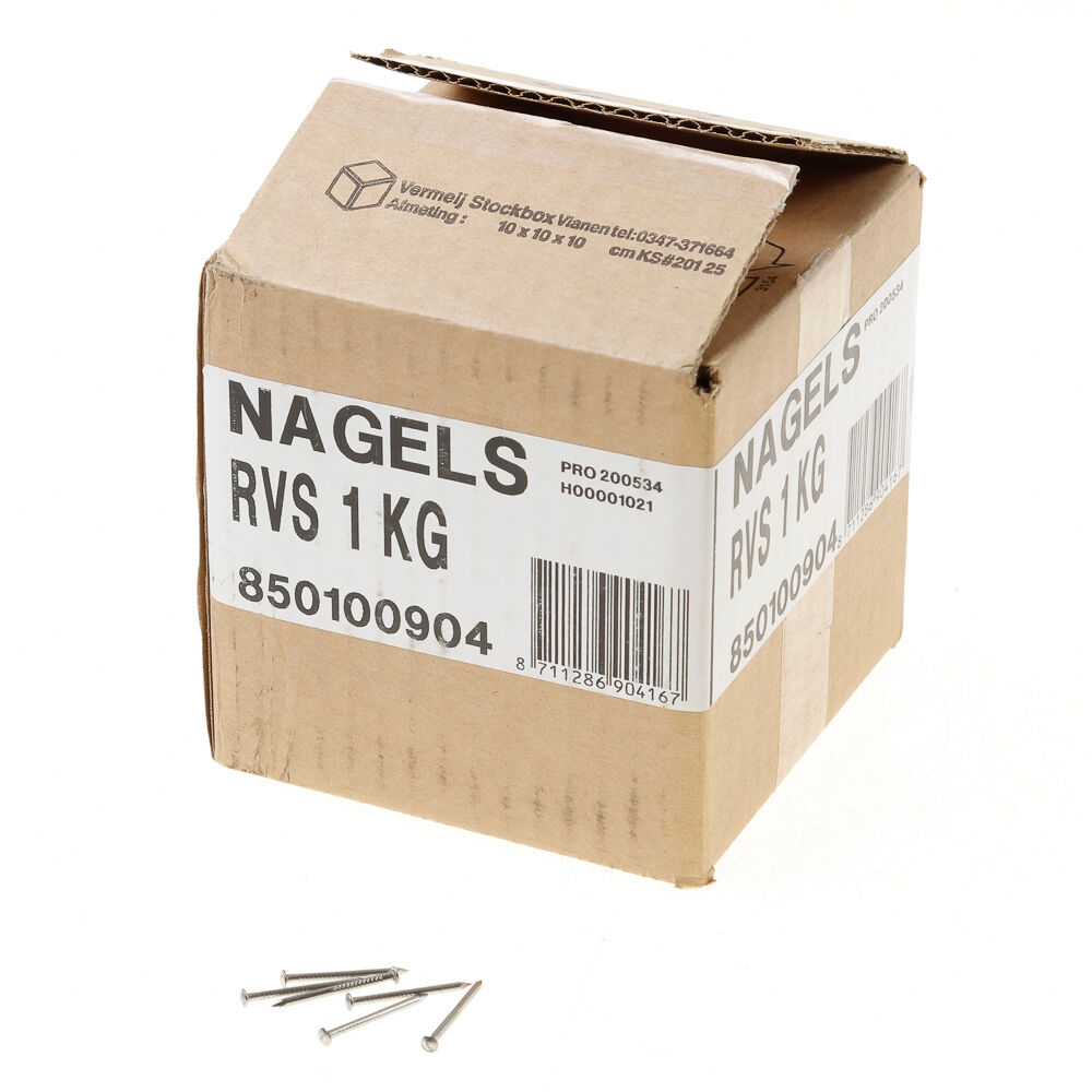1 kg tochtstripnagel rvs 1.6x25mm