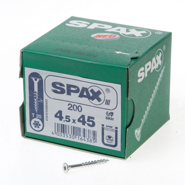 Spax pk t20 geg dd 4,5x45(200)