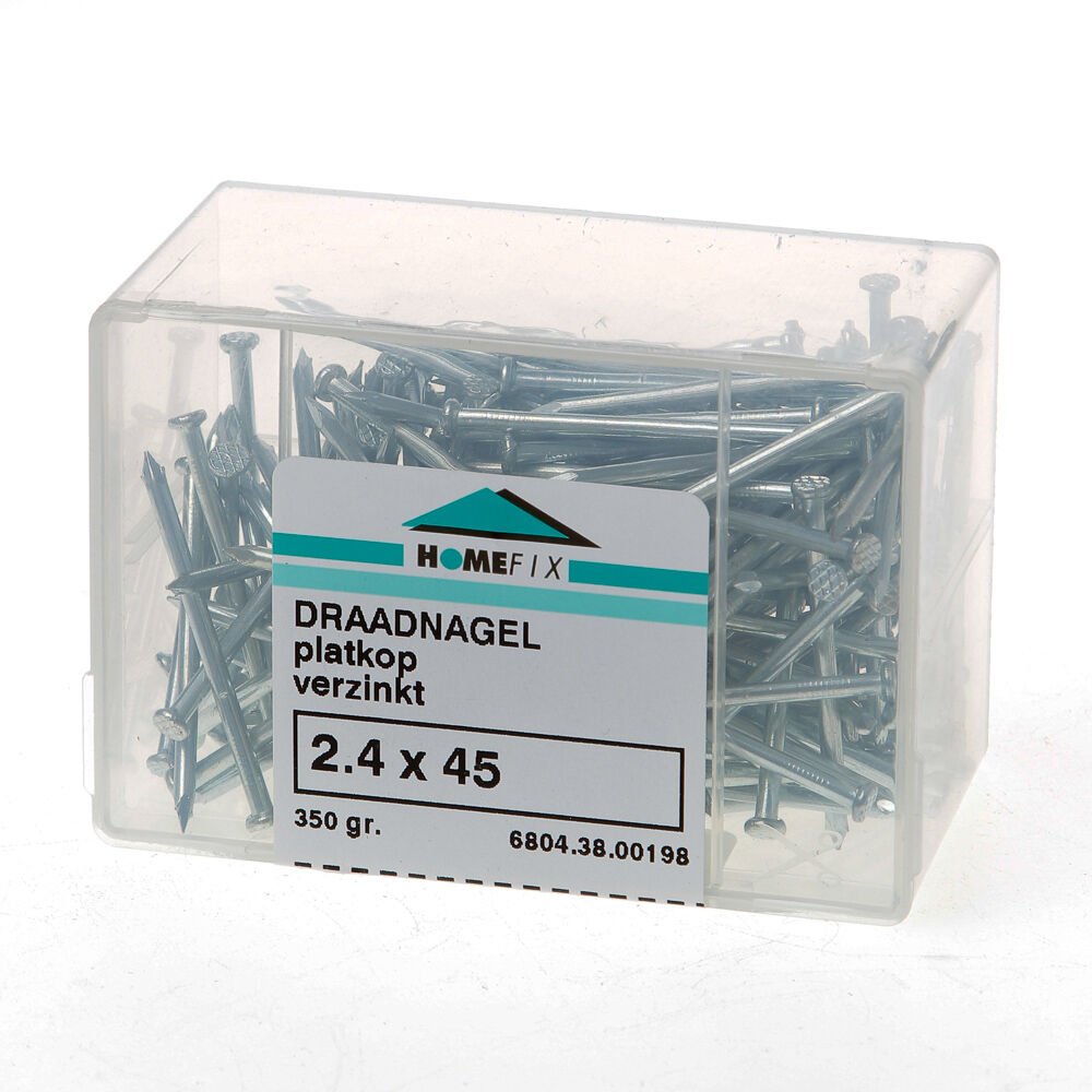 Draadnagels pk 2,4x 45 bl(400gr)