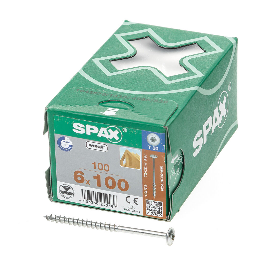 Spax-s tellerkopf t30 wirox 6x100