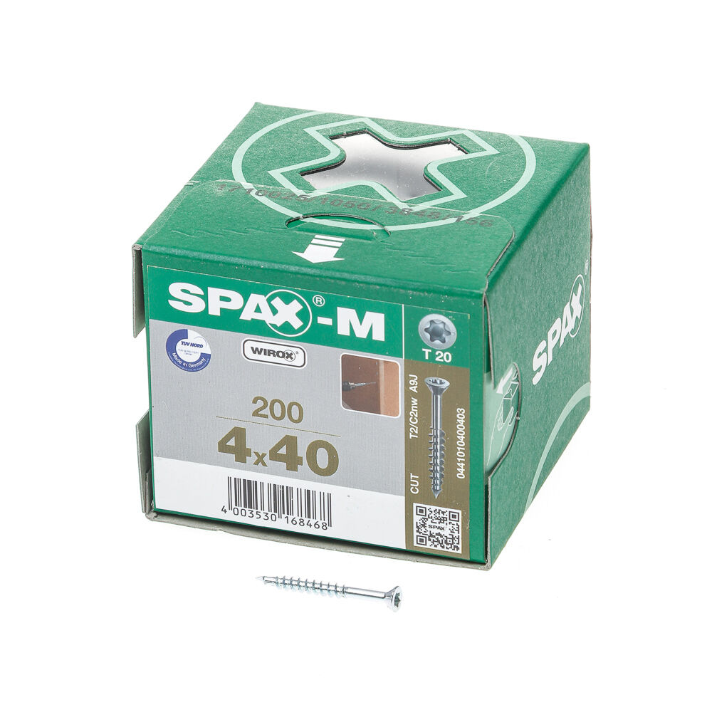Spax-m t20 dd boorp 4,0x40(200)