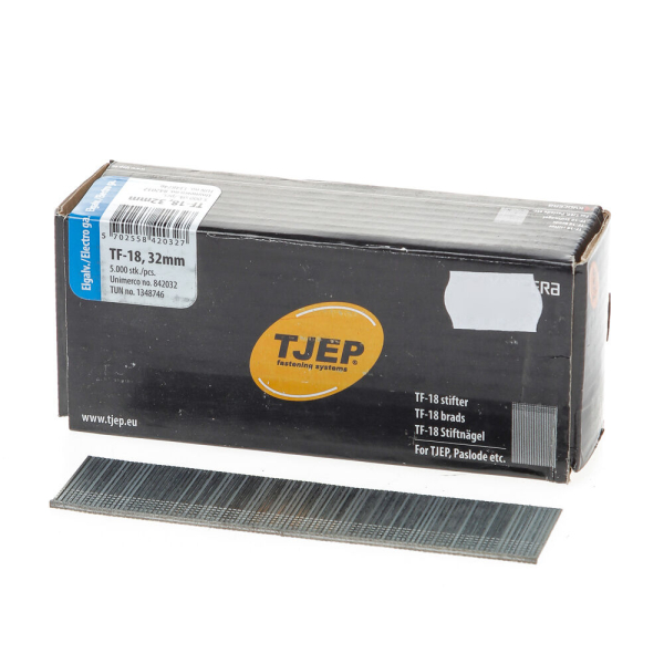 Minibrad 18G 1.2mm l= 32mm recht verz. (5000)