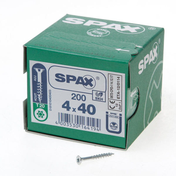 Spax pk t20 geg dd 4,0x40(200)
