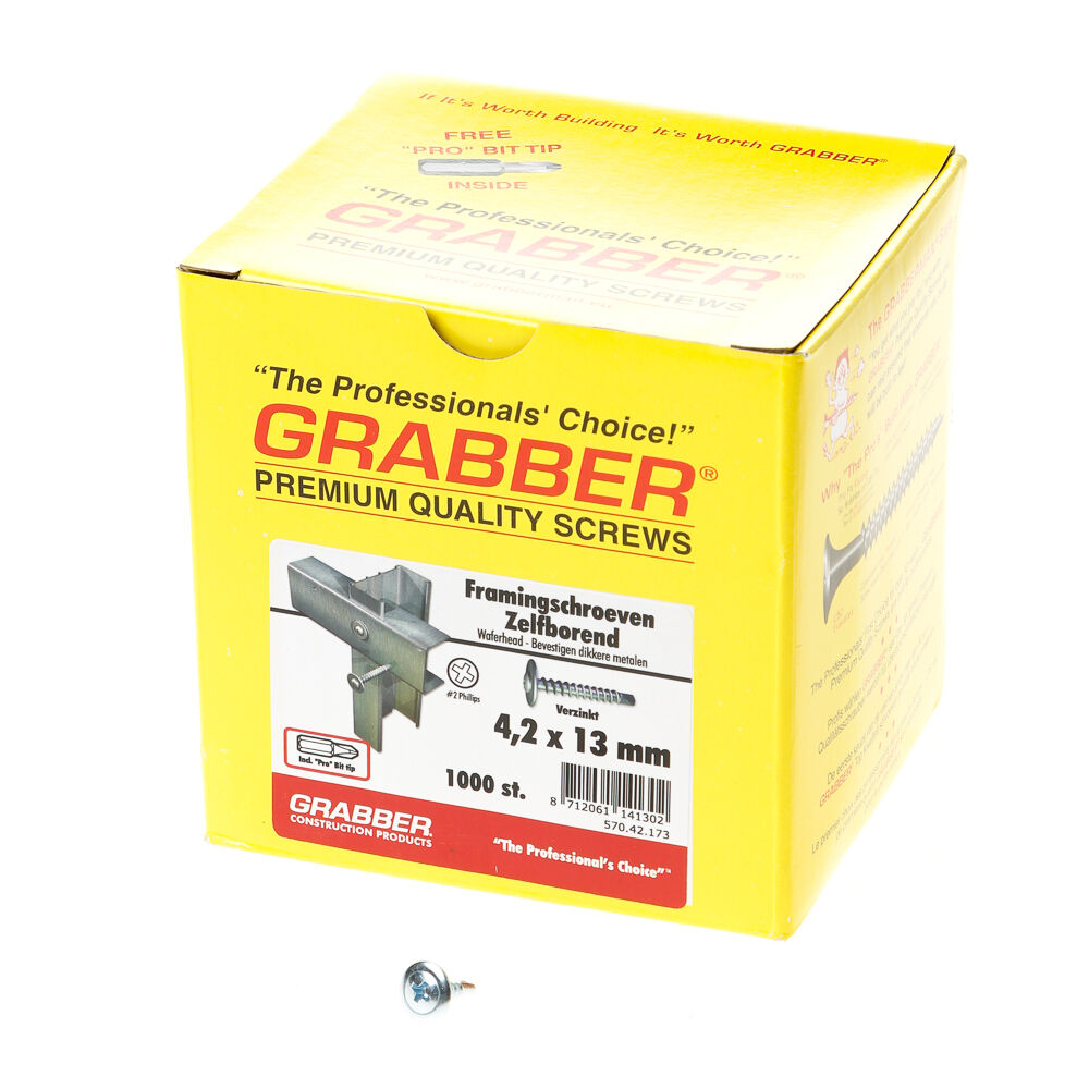 Grabber framingschr 4.2x13 wafer boorpunt ver