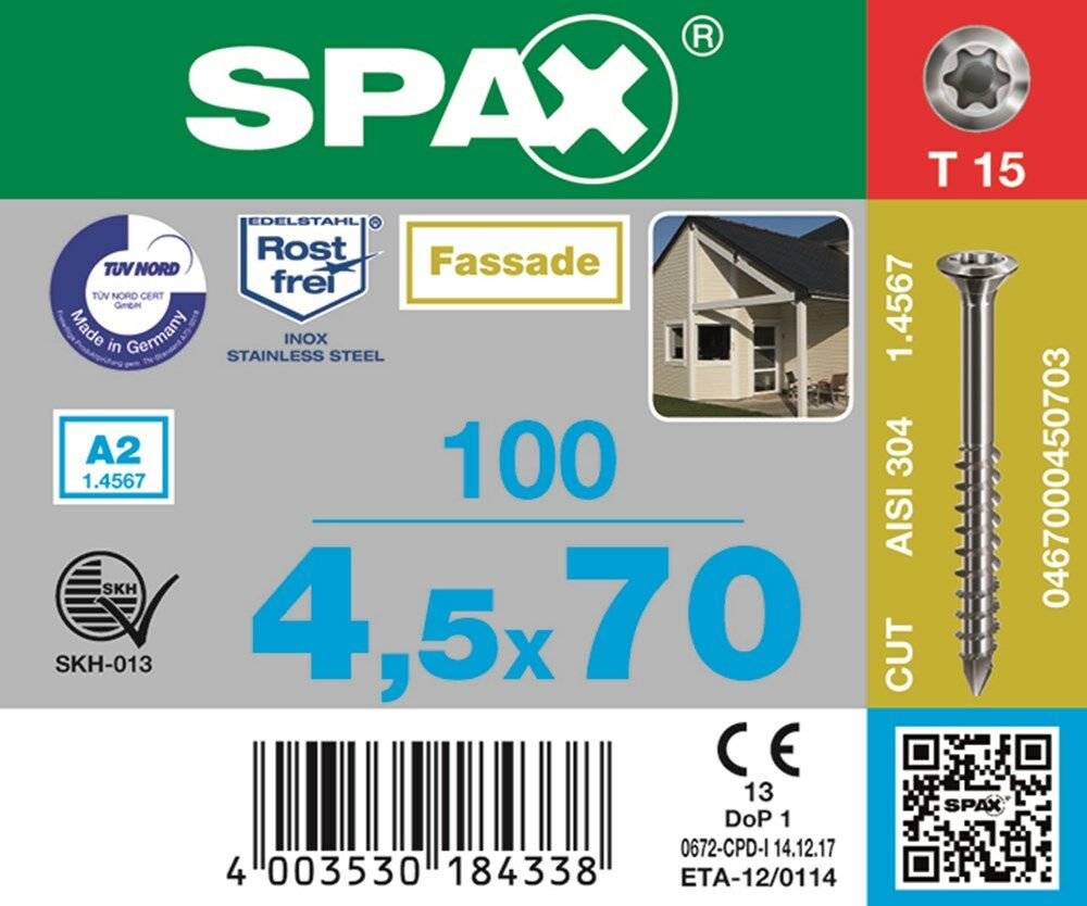 Spax bolkop t15 3,5x30(1000)