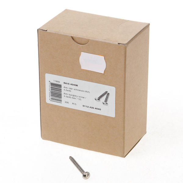 Anti-inbraakschroef rvs 4,0x40