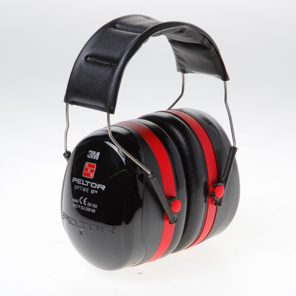 Gehoorkap rood/zwart optim.III.