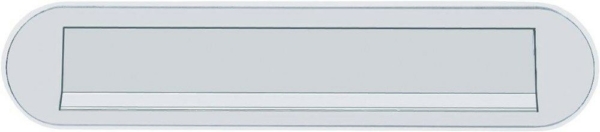 Hoppe briefplaat 454 ovaal met veer F1