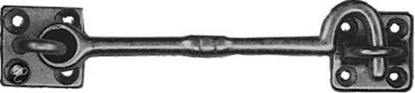 Kajuithaak mess vernikkeld 50mm