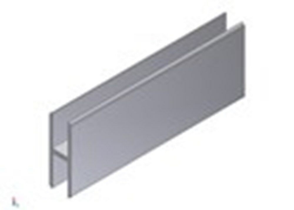 H-profiel alu brute 30x7x1.5mm (2mtr)