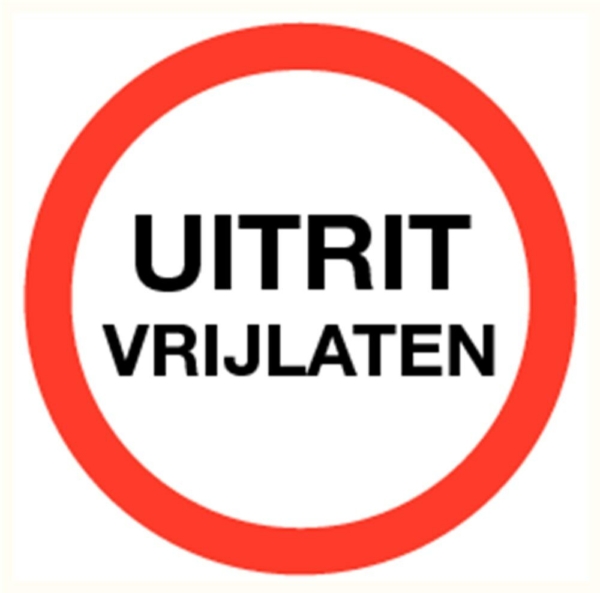 Bord Uitrit Vrijlaten diam 200mm