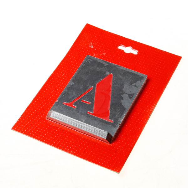 Sjabloon letters 80mm