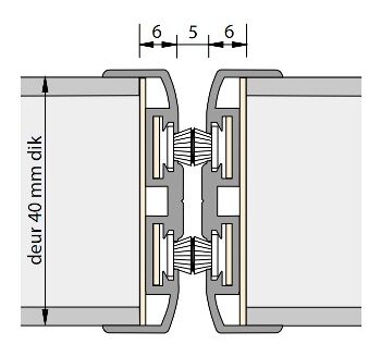 Deurnaald uitv.311 30+ l=2400mm 40mm