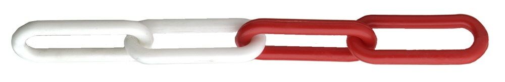 Ketting 6mm kunstst. wit