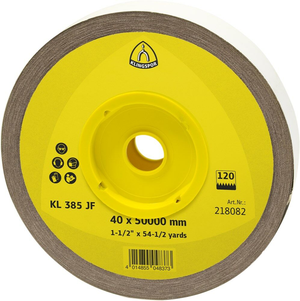 Klingspor schuurlinnen bruin KL385 JF 50mm K180 (50mtr)