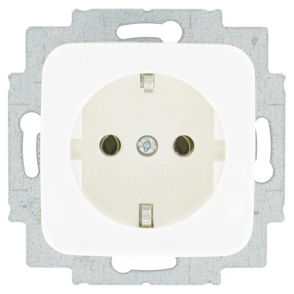 BJ SI Reflex wandcontactdoos enkel RA wit