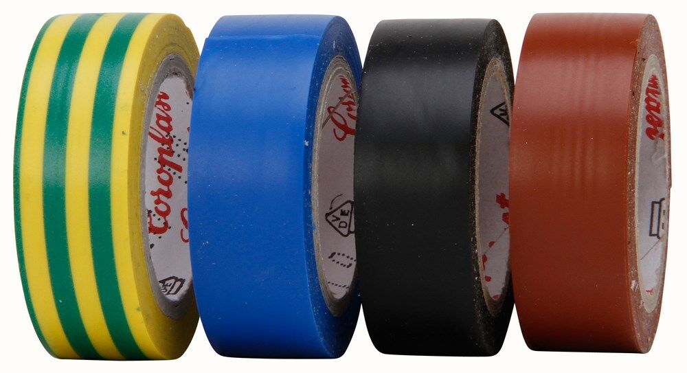 Kopp isolatietape 15mmx4,5mtr assorti (4st)