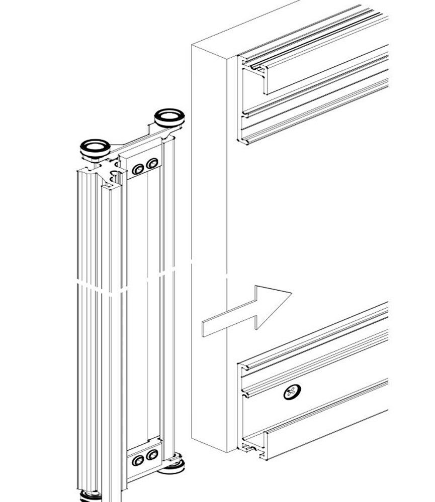 Hawa draai inschuifbeslag Concepta 30 max 30kg